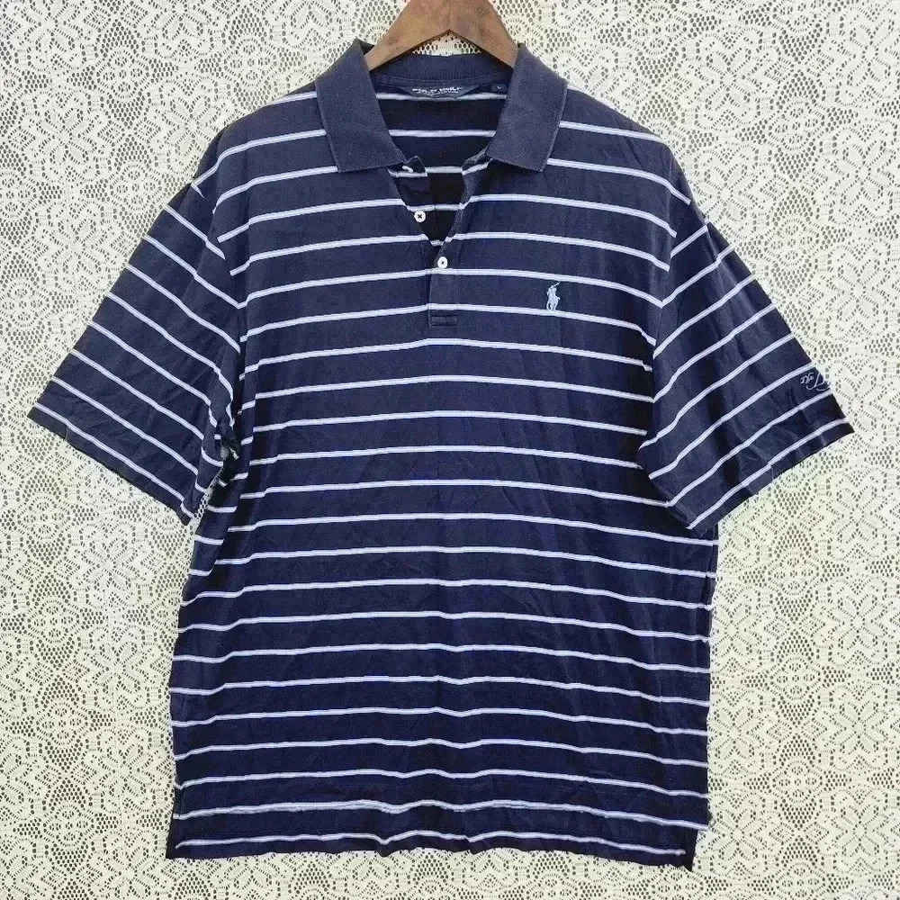 Polo Golf Ralph Lauren Striped Polo Shirt Men's L